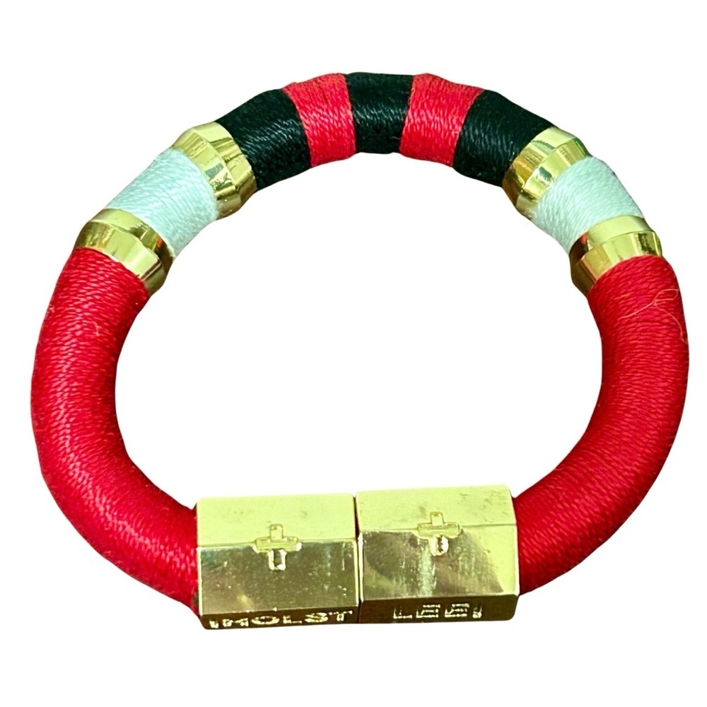 Holst + Lee Red, Black & White Statement Bracelet